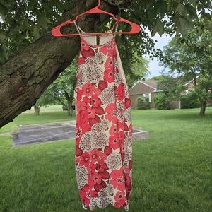 Entro Brand Pink Floral Print Mini Dress Sleeveless Size Large